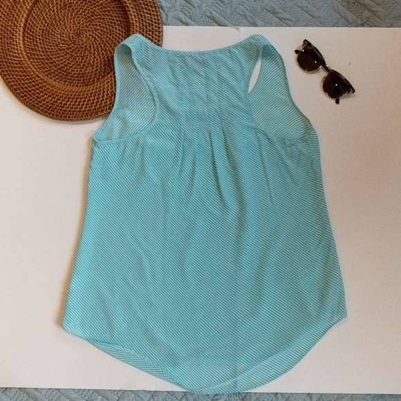 Lilly Pulitzer Blue & white Stripe Silk Tank Top M - Picture 4 of 7